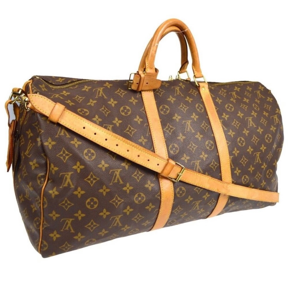 💯 Louis Vuitton Bandouliere 55 Monogram Travel Bag